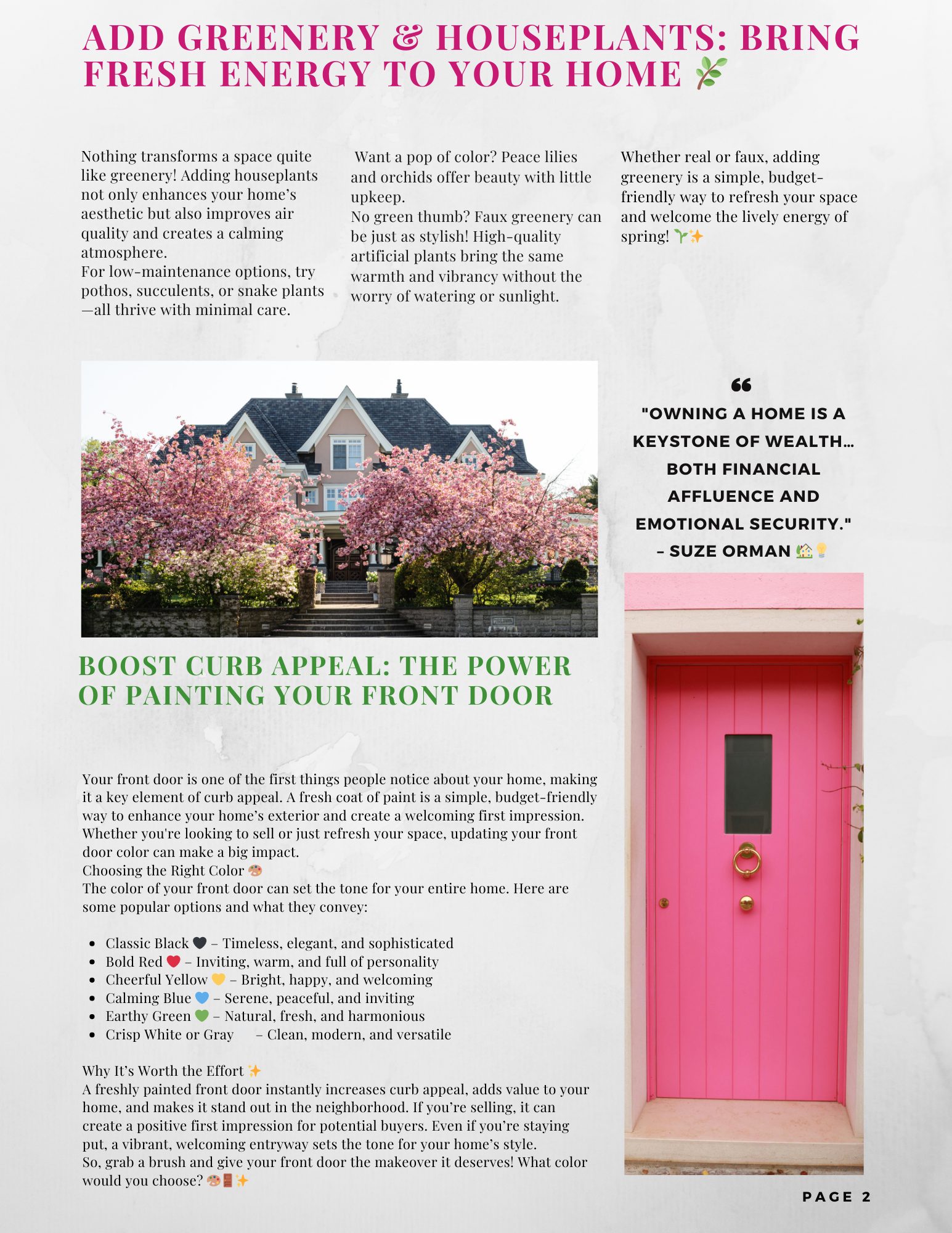 Page 2 March 2025 Newsletter
